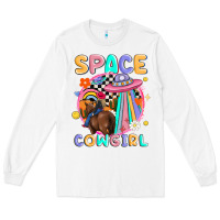 White space cowgirl Long Sleeve Tee - MaliasSmallBusiness