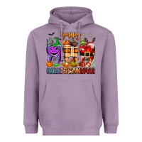 Lavender Happy Hallothanksmas teeth Heavyweight Hoodie - texasbilliewilder