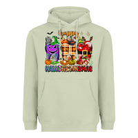 Matcha Happy Hallothanksmas teeth Heavyweight Hoodie - texasbilliewilder