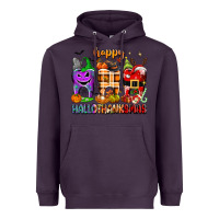Plum Happy Hallothanksmas teeth Heavyweight Hoodie - texasbilliewilder