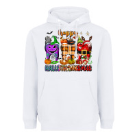 White Happy Hallothanksmas teeth Heavyweight Hoodie - texasbilliewilder