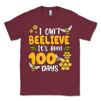 Burgundy i cant beelieve its been 100 days Classic Tee - MaliasSmallBusiness