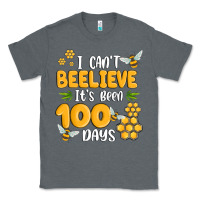 Charcoal Heather i cant beelieve its been 100 days Classic Tee - MaliasSmallBusiness