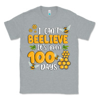 Heather Grey i cant beelieve its been 100 days Classic Tee - MaliasSmallBusiness