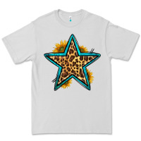 Dove Grey western leopard star Premium Tee - HRA Design Shop
