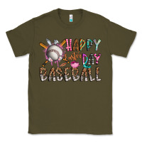 Army Green happy easter day baseball Classic Tee - CowhideDigitalArt