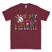 Burgundy happy easter day baseball Classic Tee - CowhideDigitalArt