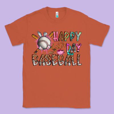 Happy Easter Day Baseball Classic Tee Designed By Cowhidedigitalart