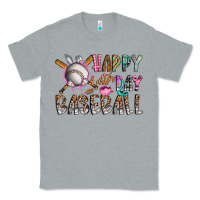 Heather Grey happy easter day baseball Classic Tee - CowhideDigitalArt