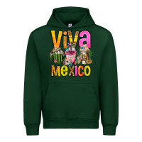 Forest Green viva mexico mexican coffee cups Urban Hoodie - FaDigitalArtStudio