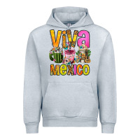 Heather Grey viva mexico mexican coffee cups Urban Hoodie - FaDigitalArtStudio