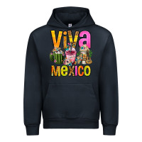 Navy viva mexico mexican coffee cups Urban Hoodie - FaDigitalArtStudio