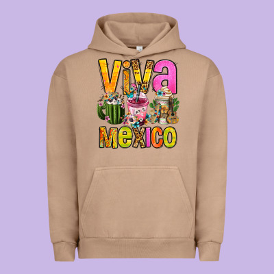 Viva Mexico Mexican Coffee Cups Urban Hoodie Designed By Fadigitalartstudio
