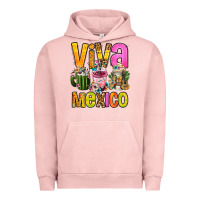 Pigment Salmon viva mexico mexican coffee cups Urban Hoodie - FaDigitalArtStudio