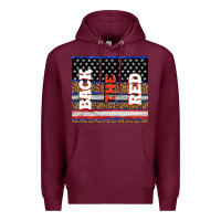 Burgundy America back the red Premium Hoodie - TumblerDesignByShophia