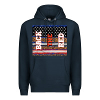 Navy America back the red Premium Hoodie - TumblerDesignByShophia
