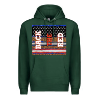 Sports Green America back the red Premium Hoodie - TumblerDesignByShophia
