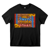 Black usa sweet and sassy skinny metal can holder Heavy Core Tee - HRA Design Shop
