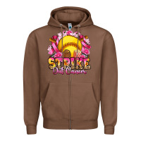 Chestnut strike out cancer softball Zipper Hoodie - Artiststas