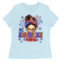 Baby Blue All American nana Ladies Tee - Neo Western