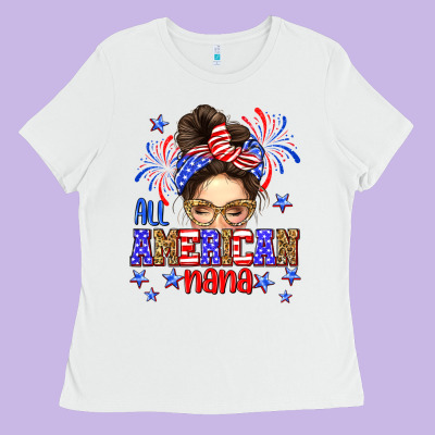 All American Nana Ladies Tee Designed By Neo Western