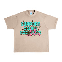 French Oak support small businesses big dreams Urban Heavy Tee - MaliasSmallBusiness