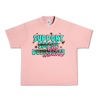 Salmon support small businesses big dreams Urban Heavy Tee - MaliasSmallBusiness