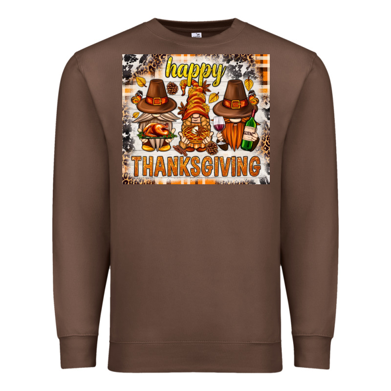 Happy Thanksgiving Gnomes Premium Sweatshirt by NancyCooperArtShop | Teevron