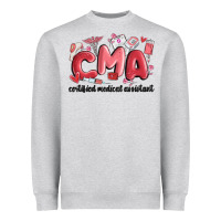 Heather Grey valentines day cma Heavyweight Sweatshirt - MaliasSmallBusiness