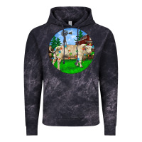 Cloud Black Christmas Charolais Bull And Barnyard Vintage Hoodie - RanaPortraitStore