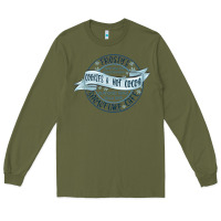Army Green frostys snowflake cafe Long Sleeve Tee - MaliasSmallBusiness