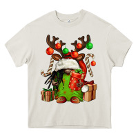 Cream christmas afro gnomes Heavy Core Tee - FaDigitalArtStudio