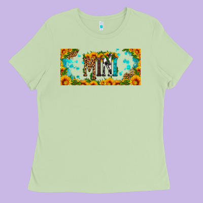 Mini Sunflower Libbey Cup Ladies Tee Designed By Hra Design Shop