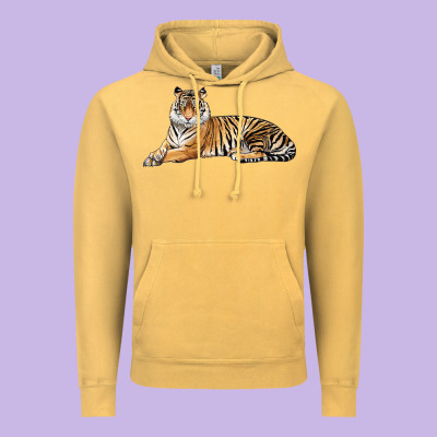 Tiger Vintage Hoodie Designed By Lillyallendesigns