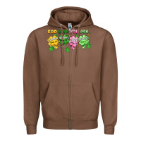 Chestnut st. patrick's day god says you are Zipper Hoodie - Artiststas