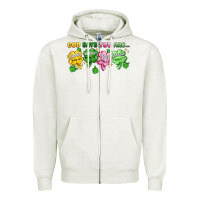 Oatmeal Heather st. patrick's day god says you are Zipper Hoodie - Artiststas