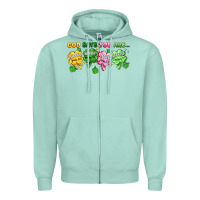 Seafoam st. patrick's day god says you are Zipper Hoodie - Artiststas