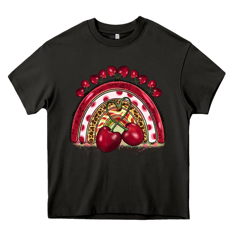 Cherry Rainbow Heavy Core Tee by BarkalooDesign | Teevron