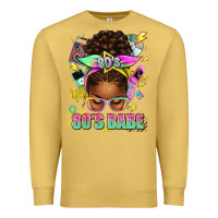 Antique Gold 80's babe afro messy bun Premium Sweatshirt - texasbilliewilder