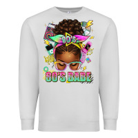 Dove Grey 80's babe afro messy bun Premium Sweatshirt - texasbilliewilder