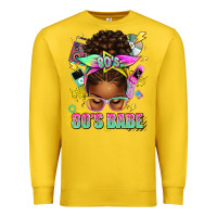 Lemon 80's babe afro messy bun Premium Sweatshirt - texasbilliewilder
