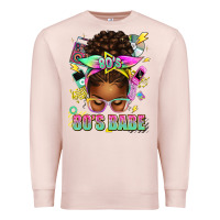 Pale Pink 80's babe afro messy bun Premium Sweatshirt - texasbilliewilder