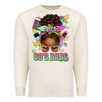 Sandshell 80's babe afro messy bun Premium Sweatshirt - texasbilliewilder