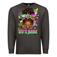 Smoke 80's babe afro messy bun Premium Sweatshirt - texasbilliewilder