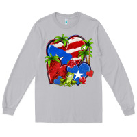 Moon Dust puerto rico hearts Long Sleeve Tee - NancyCooperArtShop