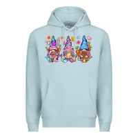 Blue Mist Easter gnomies Easter Day Premium Hoodie - HowdyJamesFarm