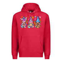 Cardinal Easter gnomies Easter Day Premium Hoodie - HowdyJamesFarm