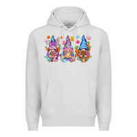 Dove Grey Easter gnomies Easter Day Premium Hoodie - HowdyJamesFarm