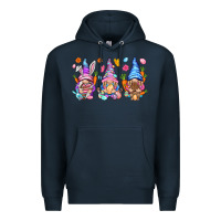Navy Easter gnomies Easter Day Premium Hoodie - HowdyJamesFarm