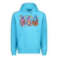 Ocean Blue Easter gnomies Easter Day Premium Hoodie - HowdyJamesFarm